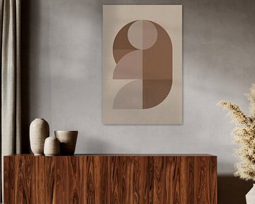 Abstraktes geometrisches minimalistisches Kunstwerk. Vektor-Illustration gemacht  von Dina Dankers