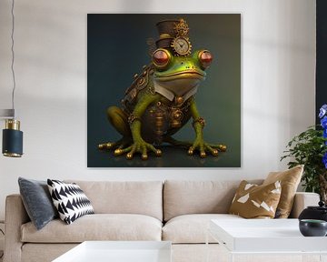 Steampunk frog by Digital Art Nederland