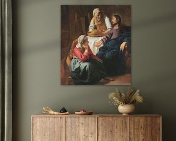 Christus in het huis van Martha en Maria, Johannes Vermeer