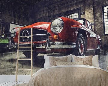 Mercedes Benz 190SL (painting)