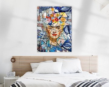 Frida en mosaïque sur Ingrid van der Meer