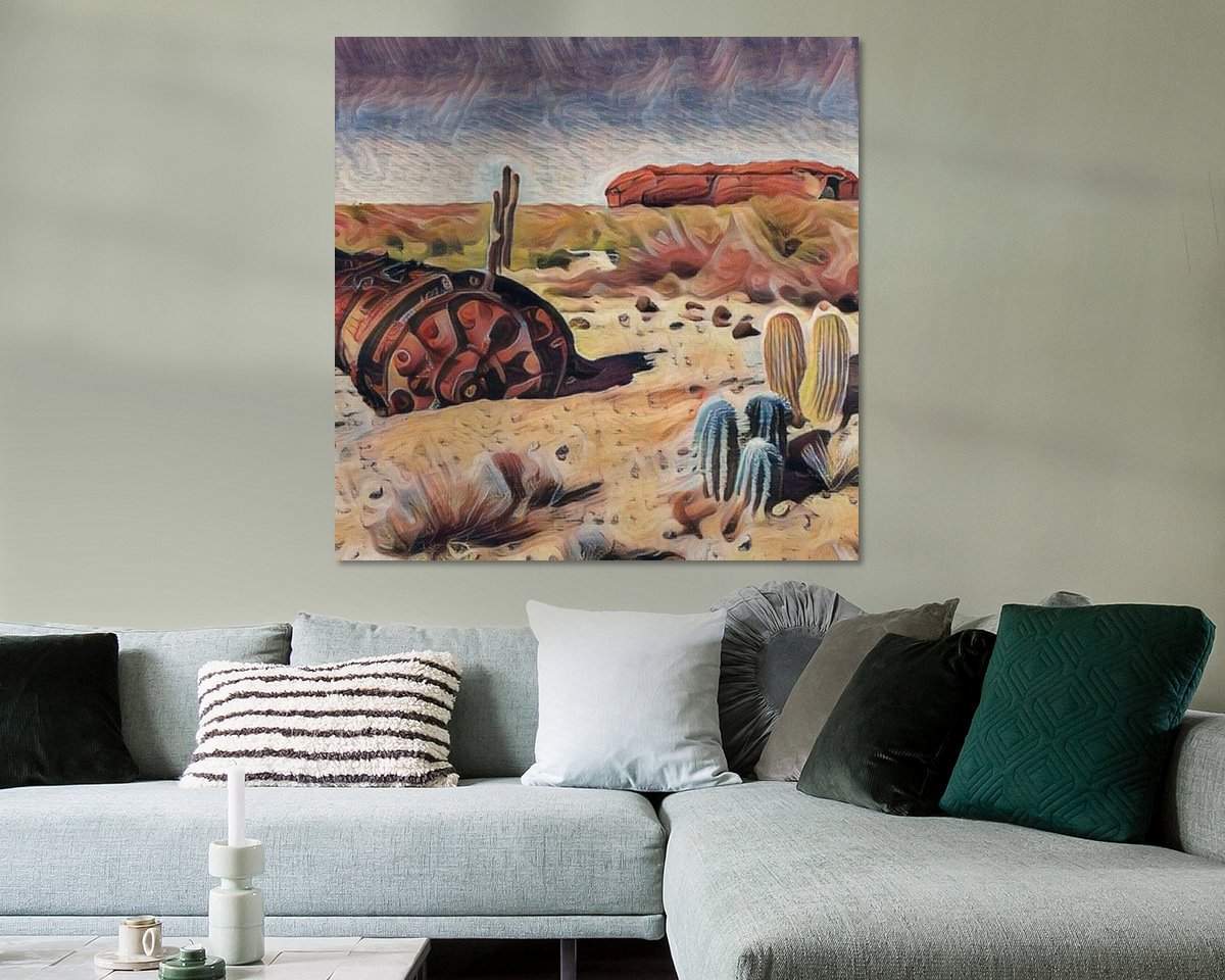 Example of the artwork in a room