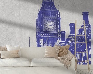 Big Ben in Londen van DEN Vector
