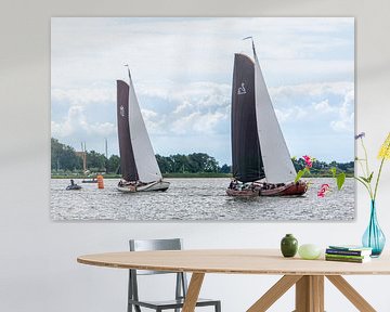 Skûtsje segeln Friesland von Henk Alblas