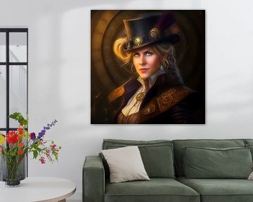 A steampunk lady van Digital Art Nederland