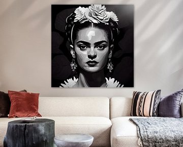 Frida black & white by Bianca ter Riet