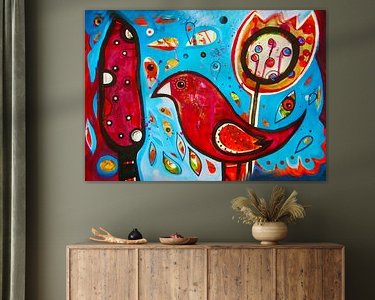 Example of the artwork in a room