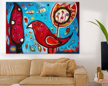 Example of the artwork in a room