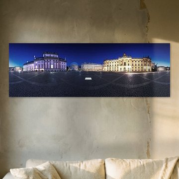 Berlin Bebelplatz - Panorama zur blauen Stunde