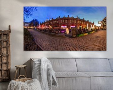 Berlin - Hackescher Markt (Panorama blue hour)