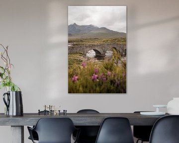 Die alte Sligachan-Brücke auf der Isle of Skye - Fotografie in Farbe in Schottland von Henrike Schenk