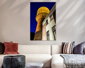 De watertoren aan de Lauwerhof  van Utrecht by Night