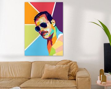 Freddie Mercury WPAP van Awang WPAP Pop Art