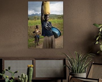 Portret van kinderen in Oeganda van Teun Janssen