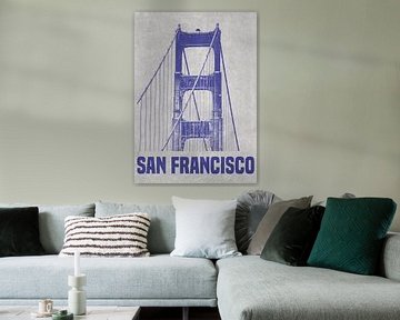 De Golden Gate Bridge in San Francisco van DEN Vector
