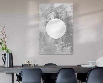 Ikigai. Modern abstract minimalist  zen art. Japandi style by Dina Dankers
