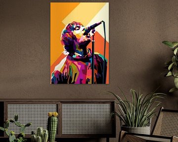 Liam Gallagher WPAP van Awang WPAP Pop Art