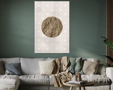 Ikigai. Abstract minimalist  zen art. Japandi style. Earth tints VIII by Dina Dankers
