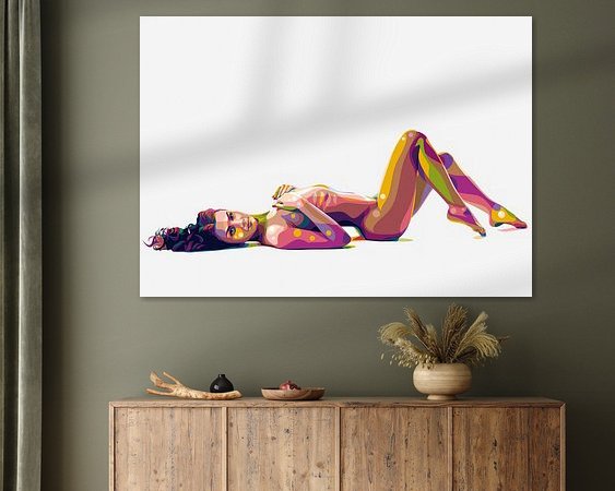 Example of the artwork in a room