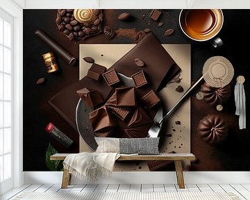 Flatlay chocolate by Natasja Haandrikman