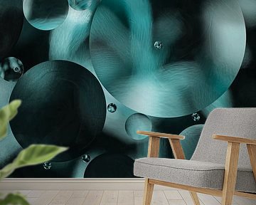 Abstract: Turquoise circles by Marjolijn van den Berg