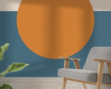 Sonne, Mond, Ozean. Ikigai. Abstrakte minimalistische Zen-Kunst XII von Dina Dankers