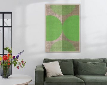 TW Living - Linen collection - Abstract ZEN green by TW living