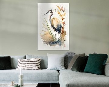 Japanse Kraanvogel van Peet de Rouw
