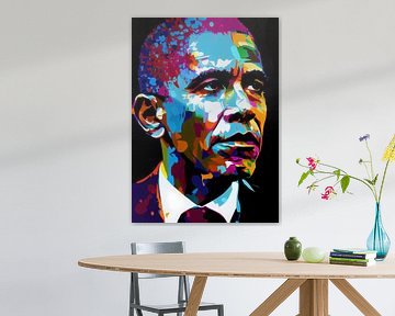 Barack Obama Pop Art van WpapArtist WPAP Artist