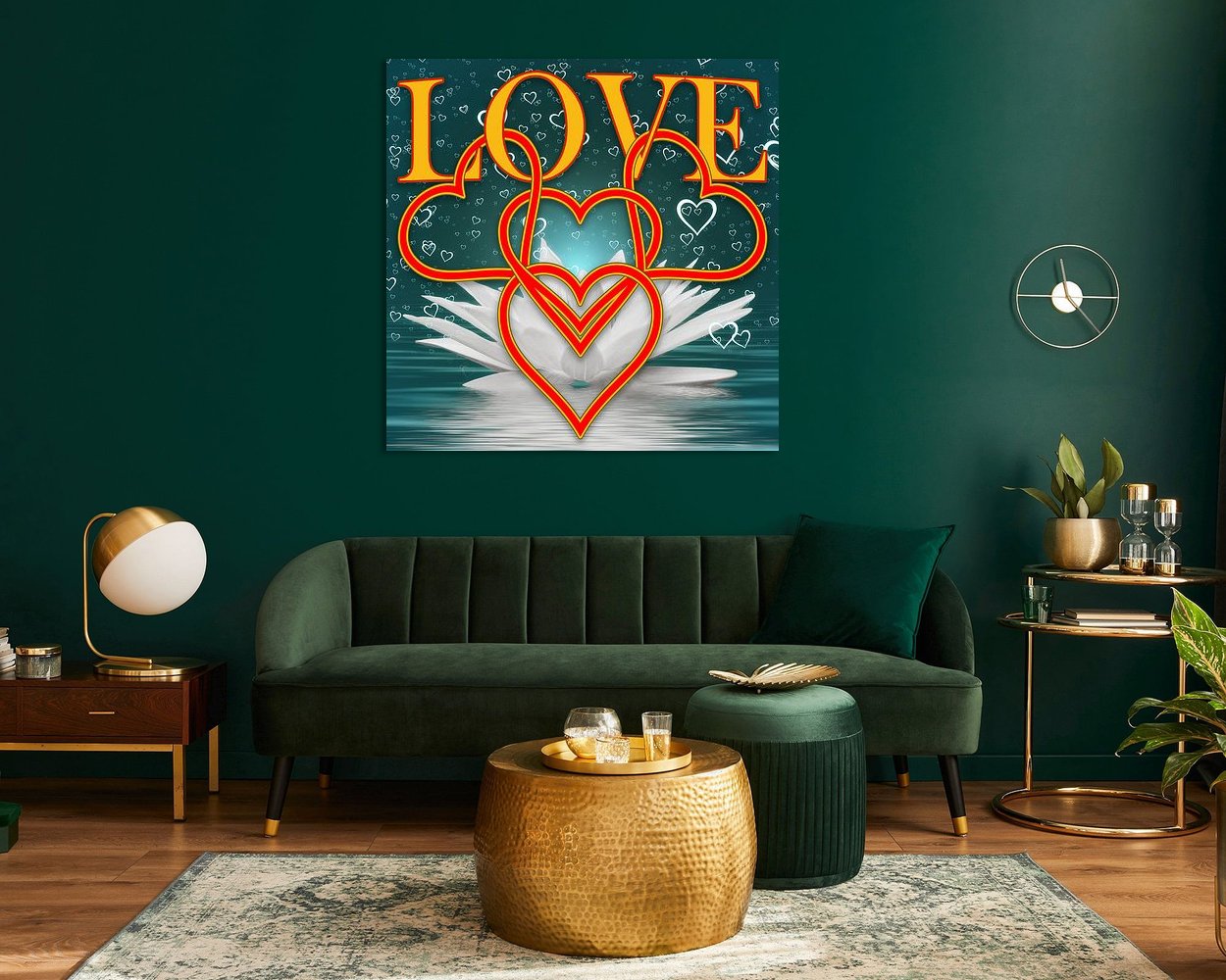 Example of the artwork in a room