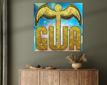goldenes GWA-Caduceussymbol