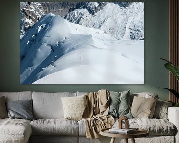 De hellingen van de Mont Blanc in klassiek chroom van Hozho Naasha