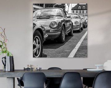 Porsche klassiekers op een pont van 2BHAPPY4EVER photography & art