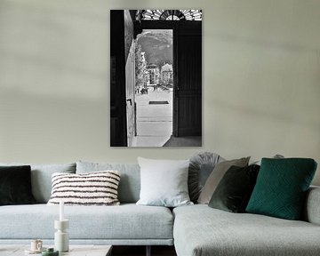 Chamonix Mont-Blanc, view from inside the chapel by Hozho Naasha