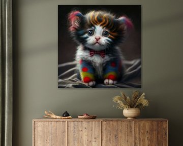 Clown Kitten by Jacky