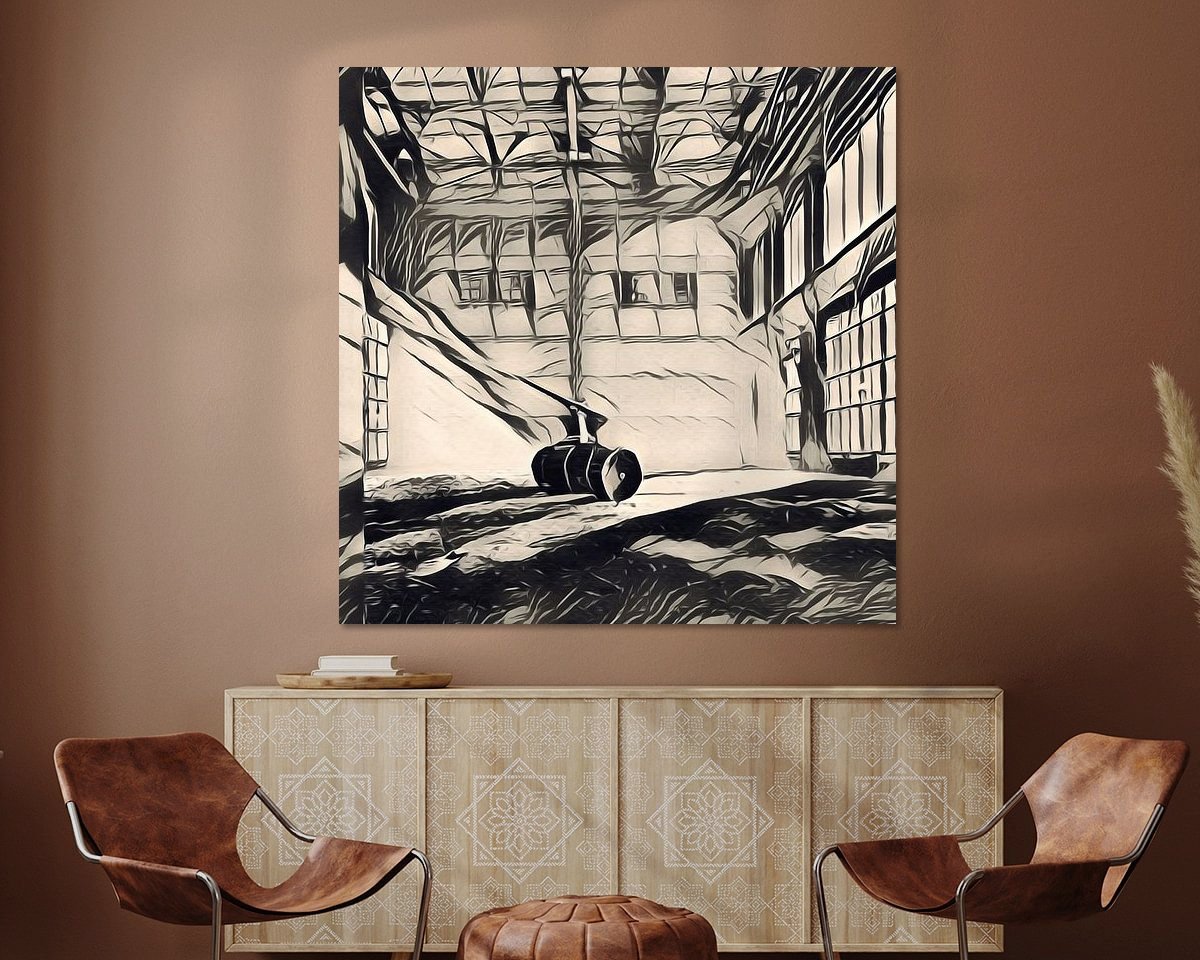 Example of the artwork in a room