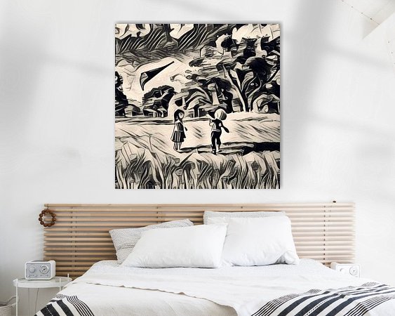 Example of the artwork in a room