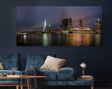 Skyline von Rotterdam von Arnold van Rooij