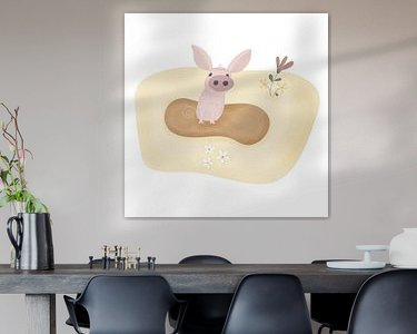 Example of the artwork in a room
