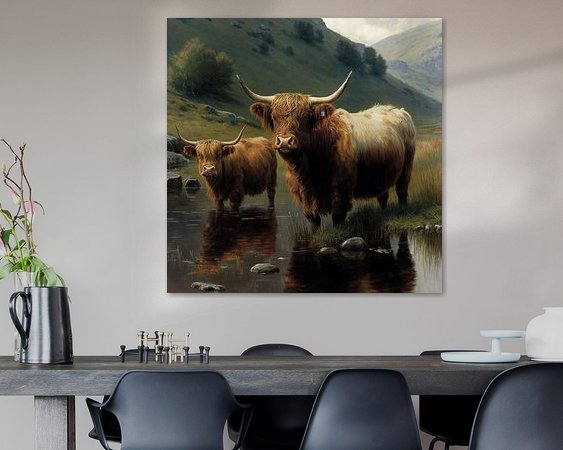 Example of the artwork in a room