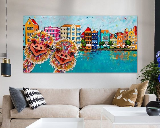 Example of the artwork in a room