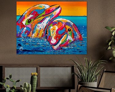 Example of the artwork in a room