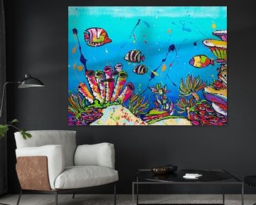 Le monde sous-marin sur Happy Paintings