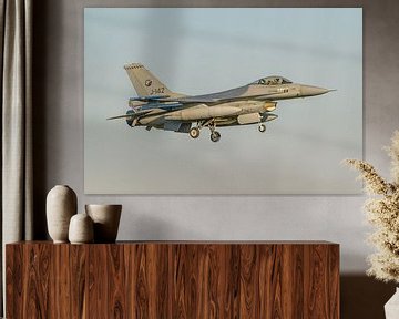 Nederlandse F-16 van het Solo Display Team 2014/2015. van Jaap van den Berg