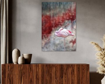 Flamingo van Marcel van Balken