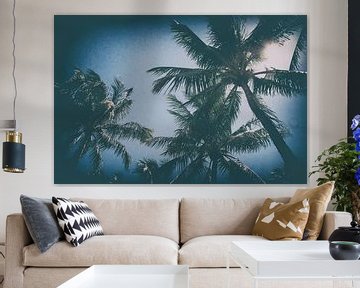 Palmbomen in Miami van Aiji Kley