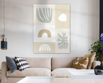 Modern Corals | Sage Green by Bohomadic Studio