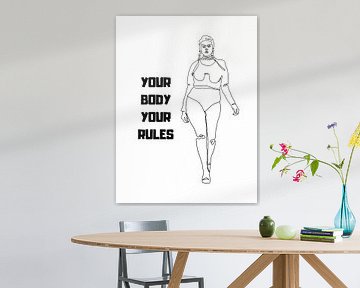 YOUR BODY YOUR RULES von ArtDesign by KBK