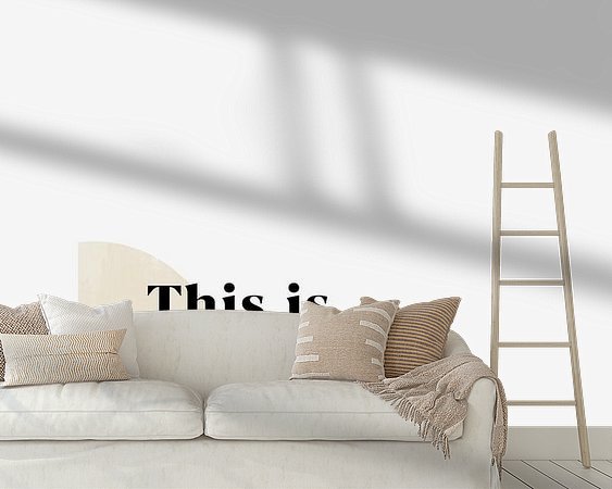 Example of the artwork in a room