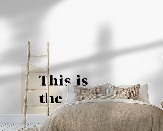 Example of the artwork in a room